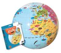 Globe gonflable 42 cm Merveilles du monde Caly first image