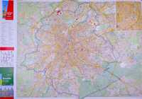 Brussels wall map laminated Freytag & Berndt first image