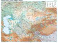 Kazakhstan geographical flat map Gizimap first image