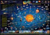 Solar system children's map wall map laminated Dino's Children's Maps first image