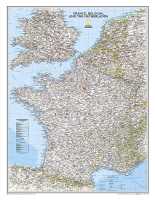 Frankrijk / België / Nederland wandkaart National Geographic 22074 first image