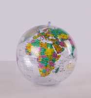 Inflatable globe 40 cm Political transparant ocean ITMB first image