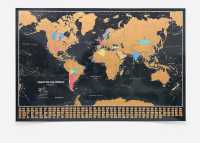 Scratch the World black edition wall map Maps International first image