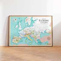 European Wine Map XL La carte des vins first image
