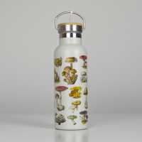 Water fles metaal vintage mushrooms Sass & Belle first image