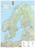 Europa Noord / Scandinavië wandkaart Freytag & Berndt first image