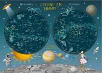 Stars in the Sky wall map Huber Kartographie first image