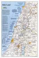 Holy Land carte murale plastifiée National Geographic 20044 first image