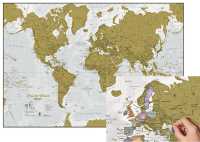 Kras de Wereld wall map Maps International first image