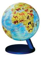 Globe 15 cm illuminé animaux Stellanova first image