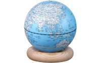 Atlas Globe lamp light blue mini white ash base Gingko Design first image