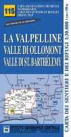 La Valpelline - Valle di Ollomont - valle di st. Barthélemy Istitutio Geographico Centrale 115 first image